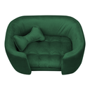 Ver imagem 3 de Poltrona Cama Pet Baby Hanna Estofada Tecido Veludo:verde