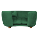Ver imagem 2 de Poltrona Cama Pet Baby Hanna Estofada Tecido Veludo:verde