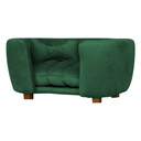 Ver imagem 1 de Poltrona Cama Pet Baby Hanna Estofada Tecido Veludo:verde