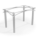 Ver imagem 1 de Base Metal Mesa Elba 74,3 X 110 X 64 Cm Cromado