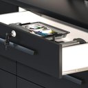 Ver imagem 3 de Comoda Mariah 4 Gavetas 2 Portas com Chave Onix