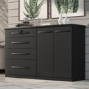 Ver imagem 1 de Comoda Mariah 4 Gavetas 2 Portas com Chave Onix