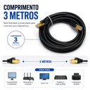 Ver imagem 4 de Cabo de Rede CAT8 RJ45 3 Metros 40GBPS Alta Velocidade