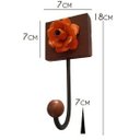 Ver imagem 2 de Cabideiro de Parede Artesanal para Bolsas e Roupa de Quarto Rustico de Ferro Libertas Rosas Artesana