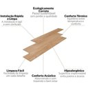 Ver imagem 4 de Kit c/ 30m² Piso Vinílico em Régua 2mm 17,78cmX1,21m Sofisticato  