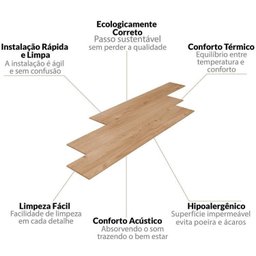 Kit com 30m² Piso Vinílico em Régua 17,78cm x 2mm x 1,21m Sofisticato Ruffino - 4