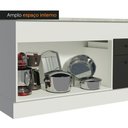 Ver imagem 5 de Balcão de Pia Cozinha 150 cm 2 Portas e 2 Gavetas (Com Tampo) Branco/Preto Agata Madesa