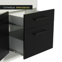 Ver imagem 7 de Balcão de Pia Cozinha 150 cm 2 Portas e 2 Gavetas (Com Tampo) Branco/Preto Agata Madesa