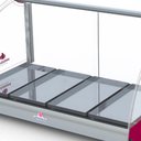 Ver imagem 2 de Estufa Curva Vermelho Progás Elétrica 220v 4 Bandejas em Aço Inox Prv-04 e - P38922