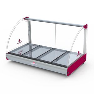Estufa Curva Vermelho Progás Elétrica 220v 4 Bandejas em Aço Inox Prv-04 e - P38922
