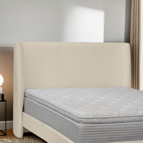 Cabeceira Estofada Montreal 205cm para Cama Box King Size Bouclê Soluco