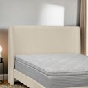 Ver imagem 1 de Cabeceira Estofada Montreal 205cm para Cama Box King Size Bouclê Soluco