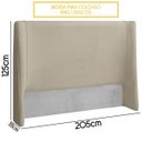Ver imagem 4 de Cabeceira Estofada Montreal 205cm para Cama Box King Size Bouclê Soluco