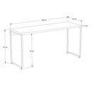Ver imagem 5 de Mesa Para Escritório e Home Office Industrial Aspen 150 cm C01 Onix - Lyam Decor