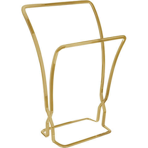 Porta Toalha Rosto Bancada Lavabo Luxo - Dourado Fosco
