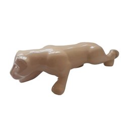Estatueta Pantera Cor Bege Utilidade Criativa - 1