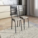 Ver imagem 1 de Kit 2 Cadeiras para Sala de Jantar Milla Preto/Cedro