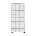 Ver imagem 1 de Armário Roupeiro de Aço 24 Portas para Vestiário Academia Locker Branco com Chave