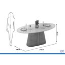 Ver imagem 2 de Mesa Sala Jantar Ryze + 8 Cadeiras Julia Cedro DJ Móveis