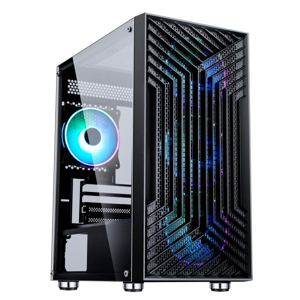 Gabinete Liketec Gamer Orbital Dark Rgb 3x Fan Rgb M-atx