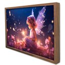 Ver imagem 1 de Quadro Decorativo Fadinha em Moldura Caixa Tacolado Moldura Caixa 3cm Madeira com Vidro 20 X 30cm
