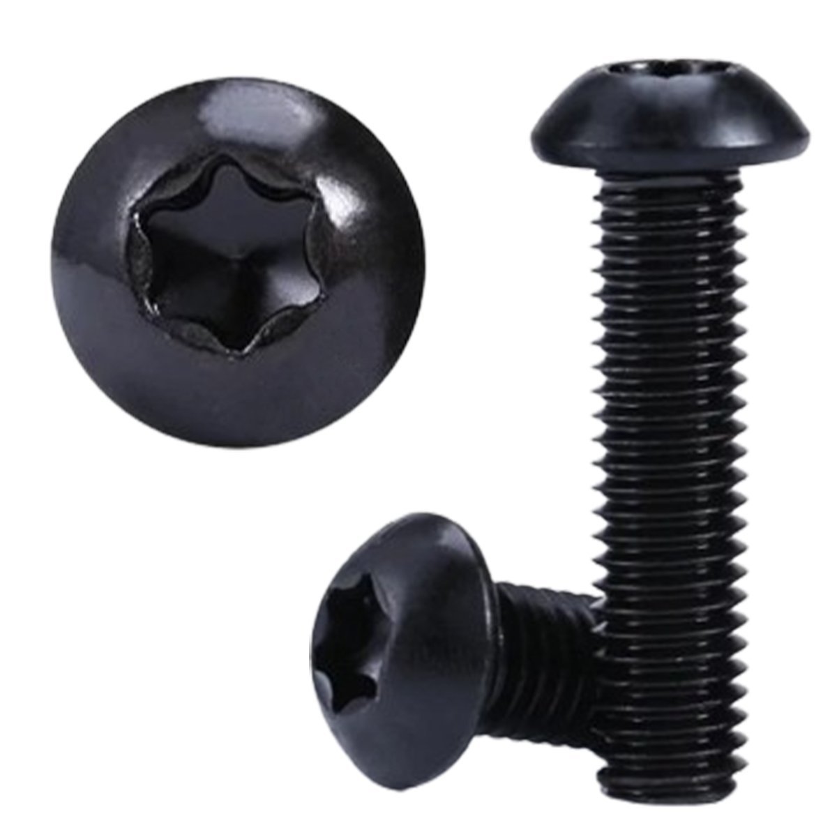 Parafuso Torx M4 X 60 Cabeça Abaulada Enegrecido - 50pçs
