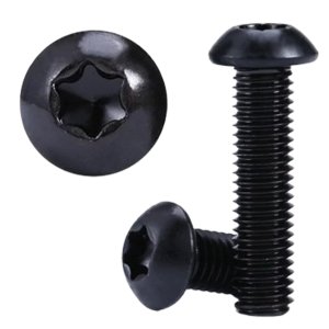 Parafuso Torx M4 X 60 Cabeça Abaulada Enegrecido - 50pçs