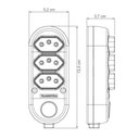 Ver imagem 2 de Extensão Múltipla 3 Tomadas 2p+t 10 a 250 V Tramontina 5 M Tramontina