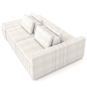 Ver imagem 7 de Sofá Ilha e Puff Sala Living 285cm Siesta M22 Boucle Bege Claro - Mpozenato