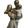 Escultura Familia Decorativa em Resina Pai Mãe e Filho - 6