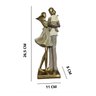 Escultura Familia Decorativa em Resina Pai Mãe e Filho - 2