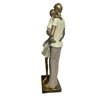 Escultura Familia Decorativa em Resina Pai Mãe e Filho - 7