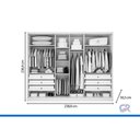 Ver imagem 3 de Guarda Roupa Modulado 6 Ptas 4VD 6g Linea N. Horizonte Fendi