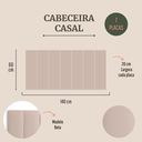 Ver imagem 2 de Cabeceira Casal Modulada Reta Cama Box