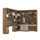 Ver imagem 2 de Guarda Roupa Modulado Casal 1,38 M Canto com Escrivaninha Paris Luciane M08:azul