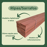 6 Ripas Sarrafos Eucalipto 1x5x50cm Aplainado Artesanato - 6