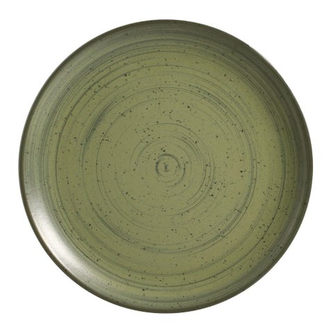 Conjunto com 6 Pratos Raso Coup Kya Olive 29 Cm Alleanza Cerâmica