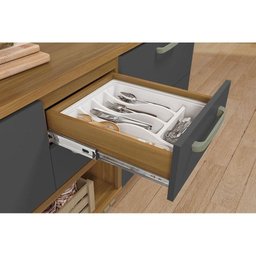 Cozinha Modulada Nesher Princesa 3 Peças (1aéreo+1balcão+1paneleiro) C6p63 Freijo/off White- - 11