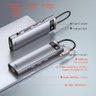 Adaptador HUB 11 em 1 Conector USB3.0x3, 4k HDMIx2, USB-C PD, SD, TF, Rede RJ45, VGA, 3,5mm Audio - 5