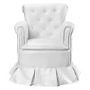 Ver imagem 5 de Poltrona de Amamentação com Balanço Licce com Puff Vamfer Estofados Courino Branco