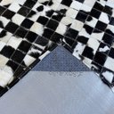 Ver imagem 3 de Tapete Couro Preto Branco Malhado 1,50x2,50 S/b Peça 5x5cm