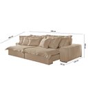 Ver imagem 3 de Sofá Luz Linho 02 Módulos de 90cm B25cm Meu Sofá Online