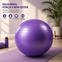 Ver imagem 6 de Bola de Pilates Premium Yoga Funcional Fisioterapia Anti Estouro Suporta 180kg 75cm