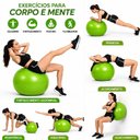 Ver imagem 5 de Bola de Pilates Premium Yoga Funcional Fisioterapia Anti Estouro Suporta 180kg 75cm