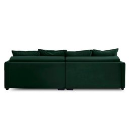 Sofá sem Caixa Retrátil Reclinável 2,30m Catarina Veludo Verde Rover & Beato - 7