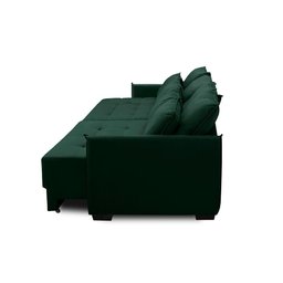 Sofá sem Caixa Retrátil Reclinável 2,30m Catarina Veludo Verde Rover & Beato - 6