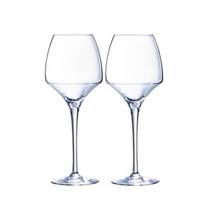 Kit 2 Taças de Vinho Elegante Cristal Arcoroc Openup 400ml