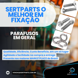 Parafuso Allen Cabeça Chata Inox 304 - M8-1,25 X 25 - 5