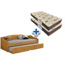 Ver imagem 1 de Colchão Solteiro D28 Comfortpedic (2un) + Sofá Cama Funny Ii Cinamomo