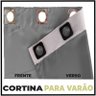 cortina blackout Veneza para varão ilhios 5,50 x 2,90 cinza - 6